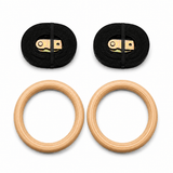 Birch Wood Gymnastics Rings w/ 18' Straps